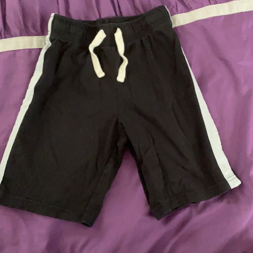 Boys place sport m 7/8 black gray shorts